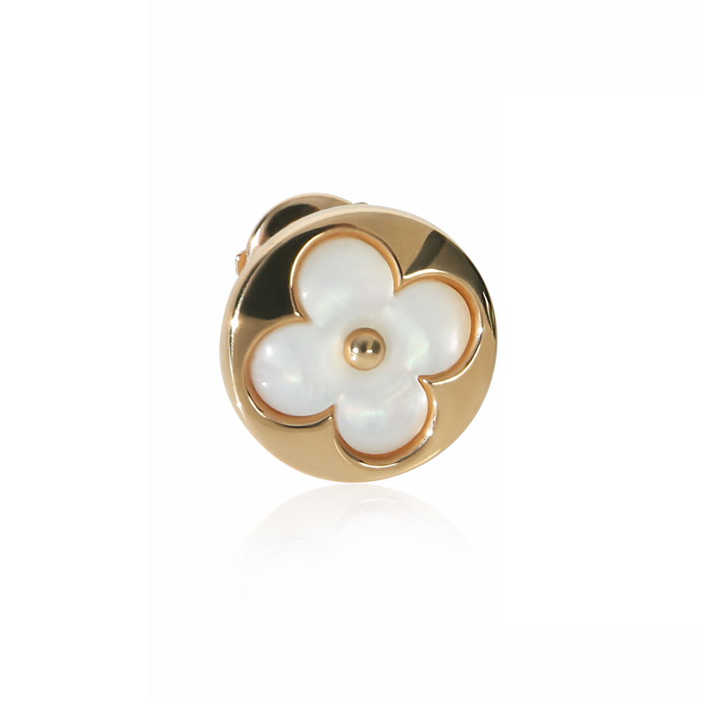 Louis Vuitton Rose Gold Mother Of Pearl Color Blossom BB Sun Single Earring